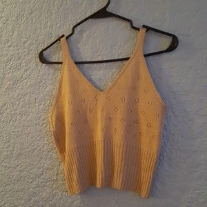 Colon Wear Knitted Crop Top